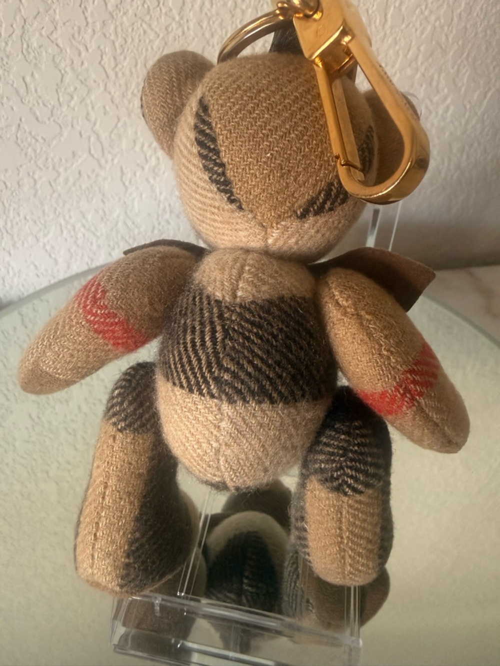 Authentic Burberry Thomas Bear Bag Charm/Keychain Check Pattern w/COA - Picture 6 of 8